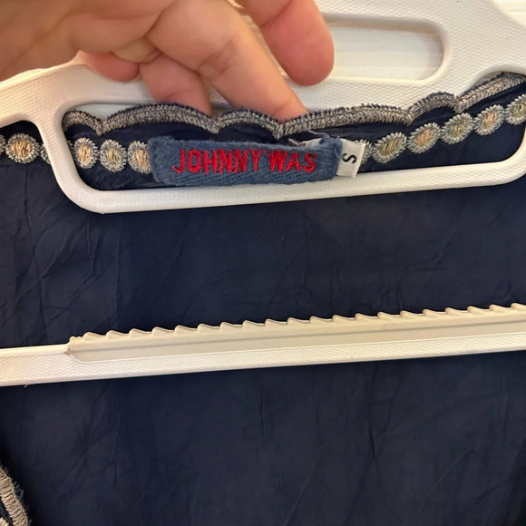 Johnny Was Rubina Tunic in Navy S - Picture 4 of 6